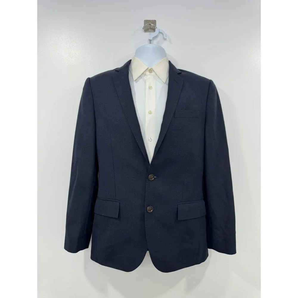 J. Crew Men Navy Ludlow Jacket Blazer Pant Suit 36S 30